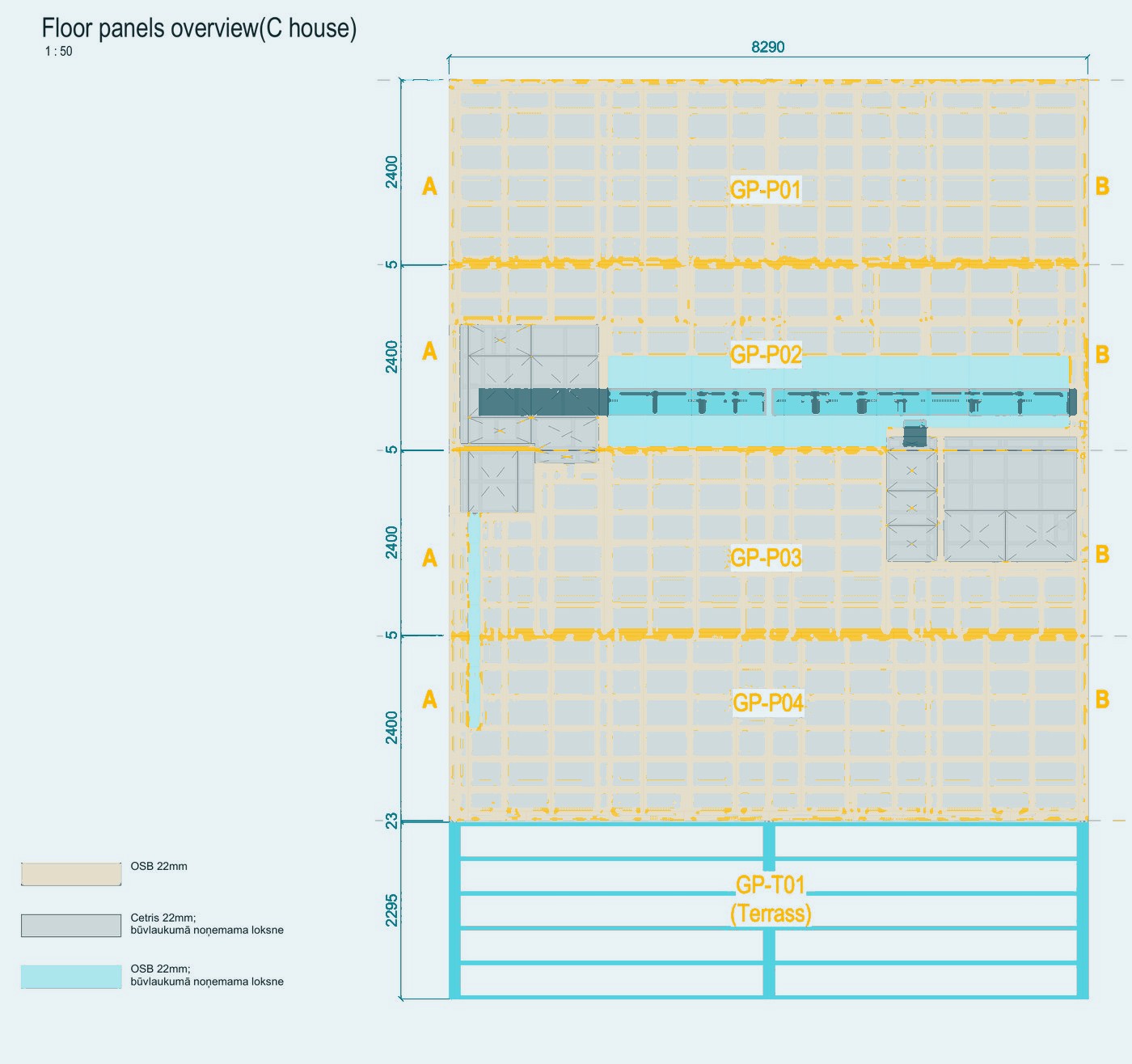 Floor panels with assembly order