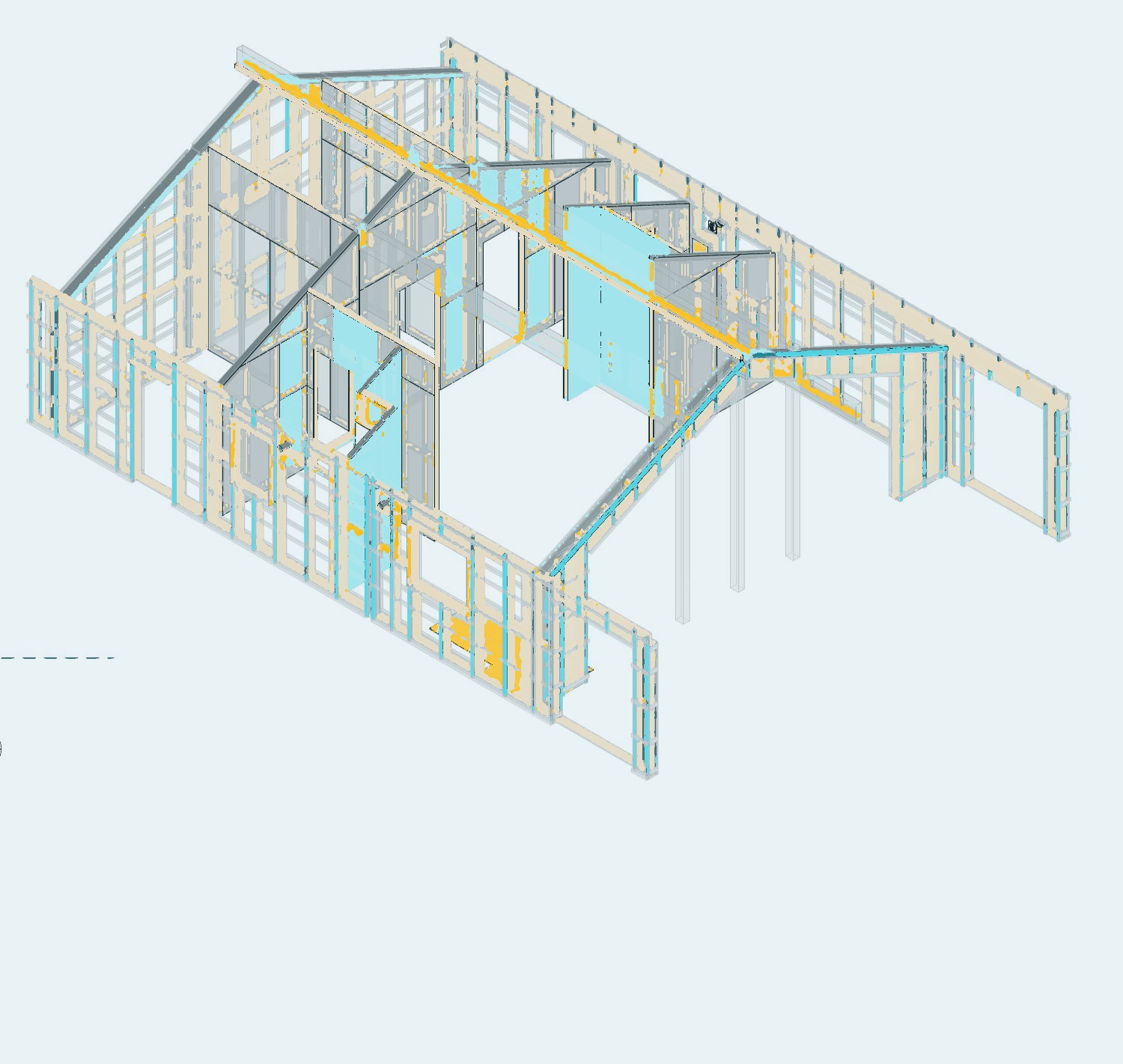 Internal wall panels, 3D